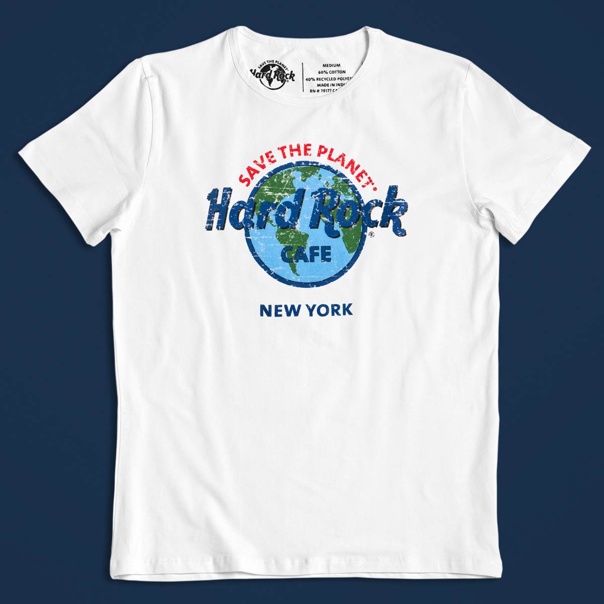 HR Uni Save The Planet Logo Tshirt White image number 1