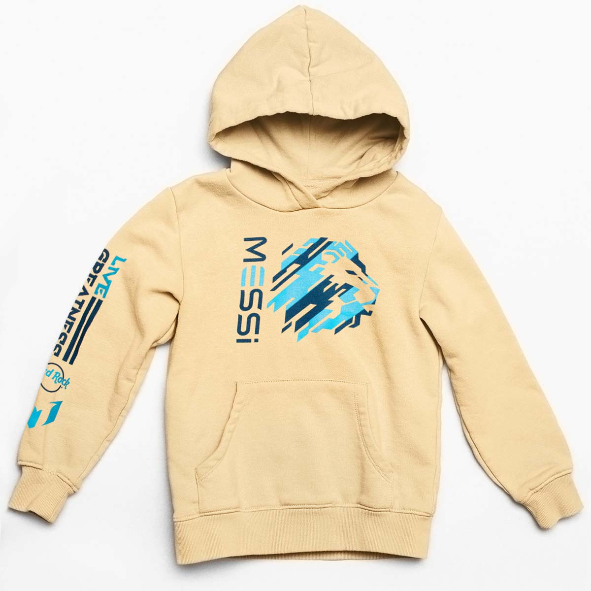 Messi Youth Fit Light Yellow Hoodie image number 2