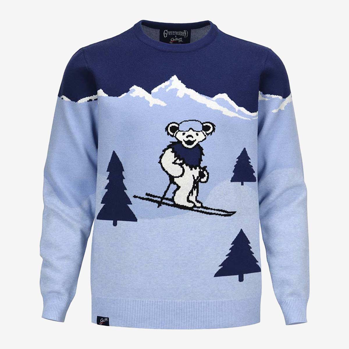 Grateful Dead Ski Bear Sweater in Blue image number 1