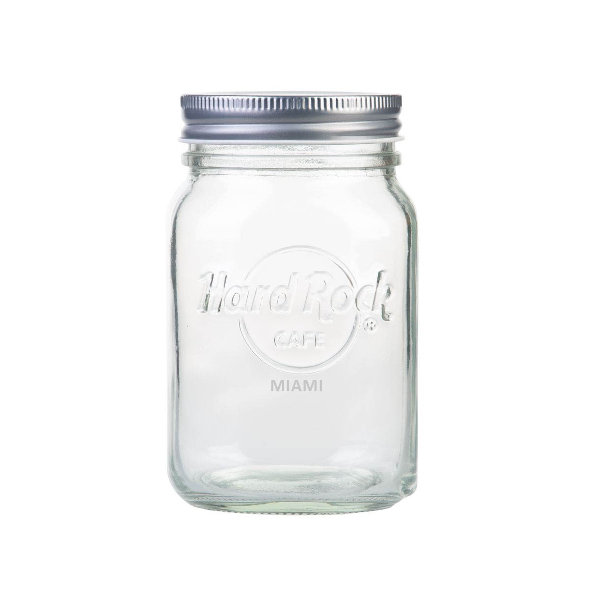 Logo Mason Jar with Straw Hole Lid image number 1