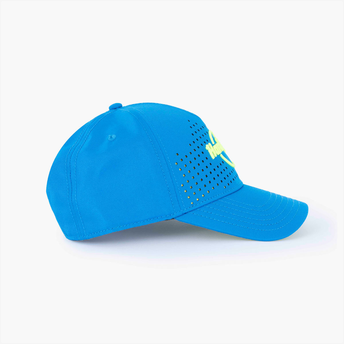 Logo Mesh Hat in Electric Blue with Neon Green image number 3