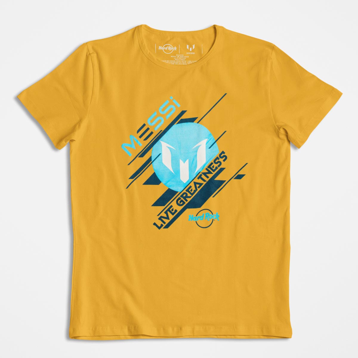 Messi Adult Fit Mustard Yellow Tee image number 3