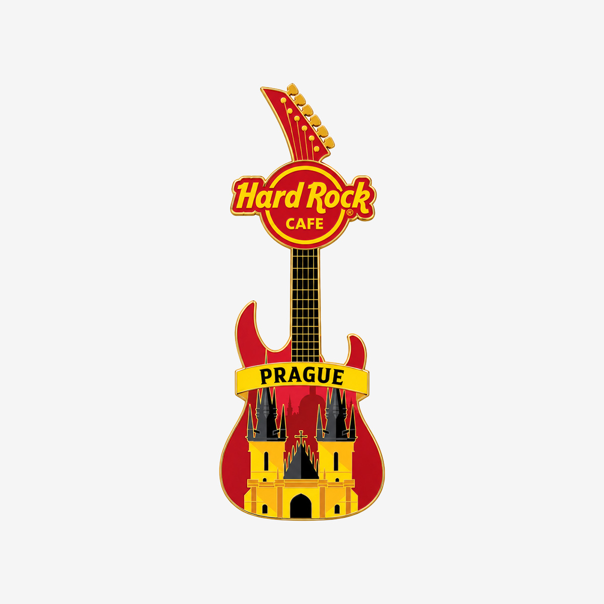 Collectible Prague Basilica Guitar Pin image number 1