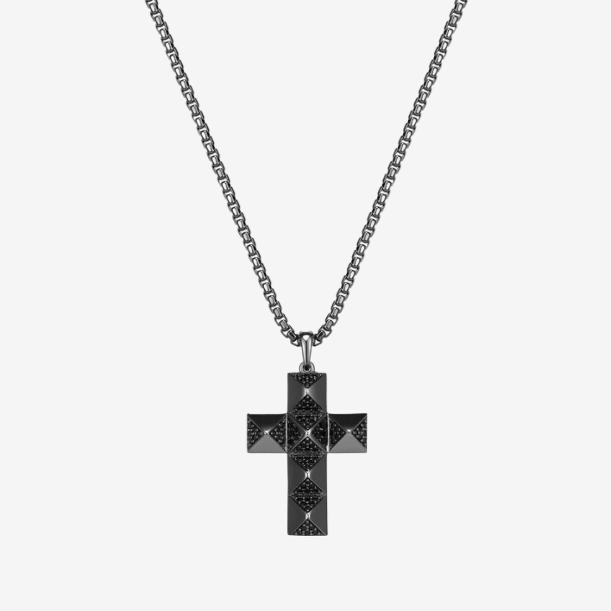 Ethos Black Sapphire Cross Pendant with 24" Chain image number 2