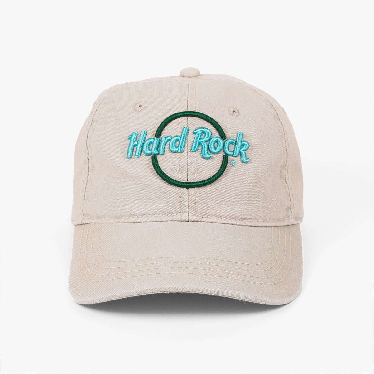 Hard Rock Pop of Color Pigment Dyed Cap in Washed Khaki image number 1