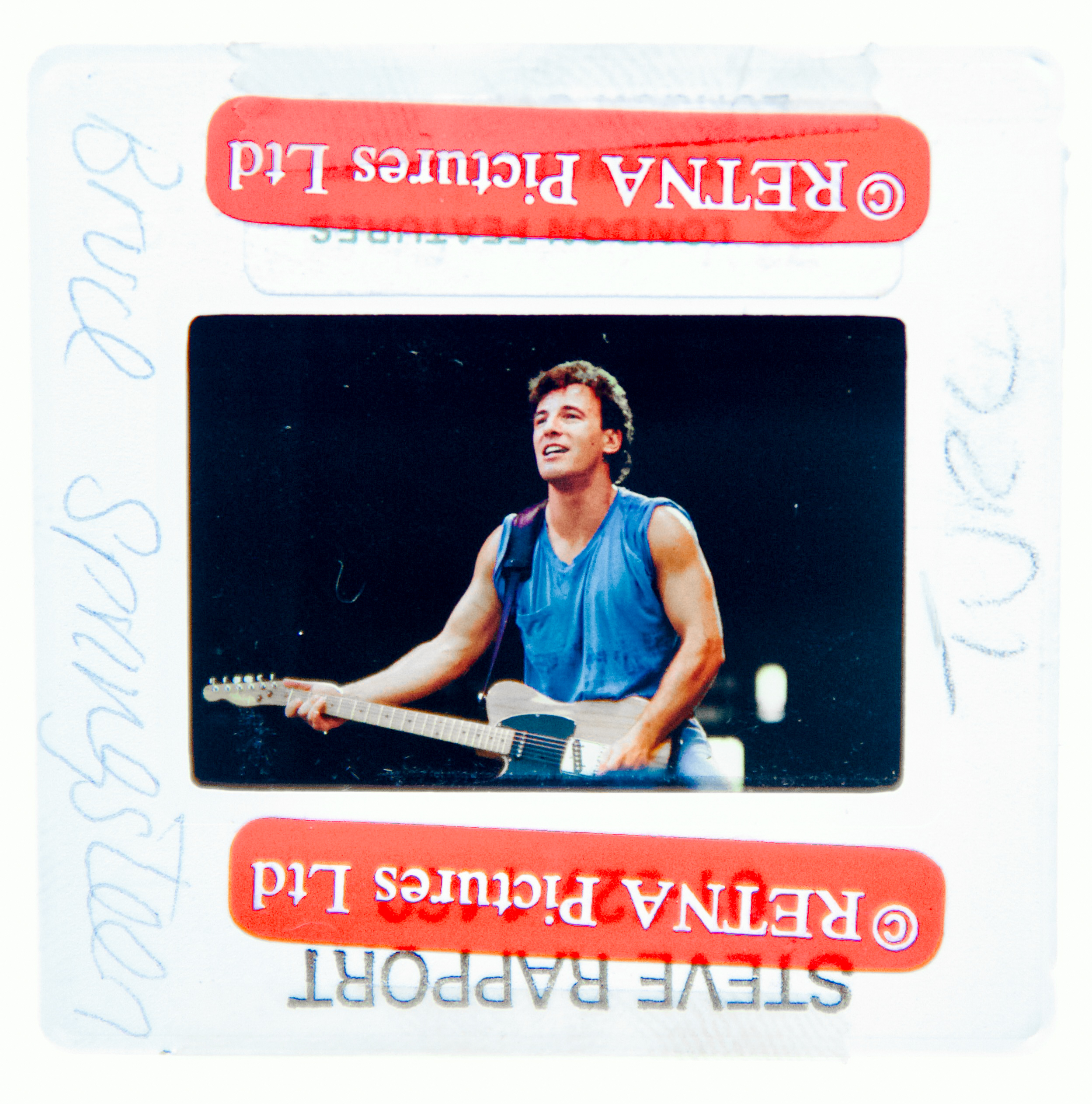 Bruce Springsteen Boxed Original 35MM Photograph in Acrylic Case image number 1