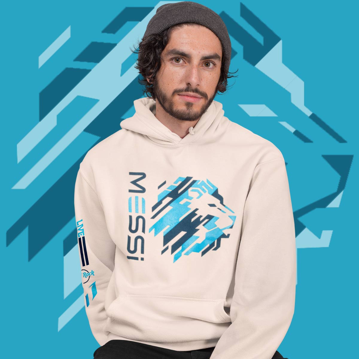 Messi Adult Fit Hoodie in Sandshell Beige image number 1