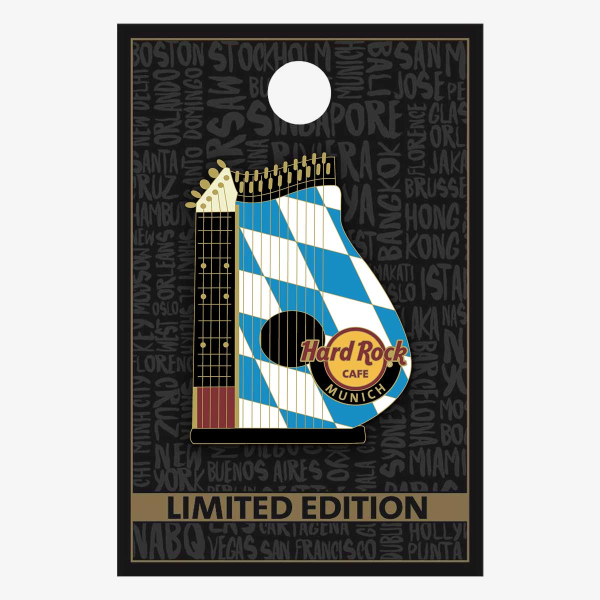 Limited Edition Munich Acoustic Zither Pin image number 2