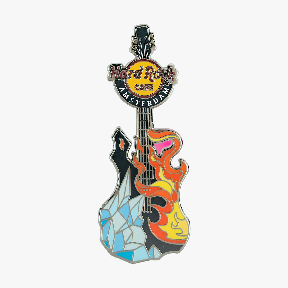 Limited Edition Fire and Ice Guitar Pin image number 1