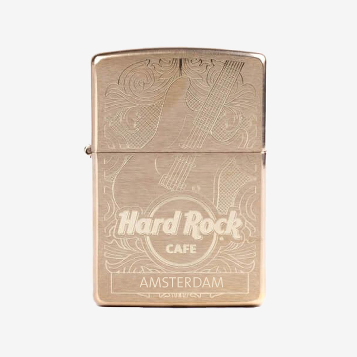 Zippo Brass Etched Guitar Lighter image number 1