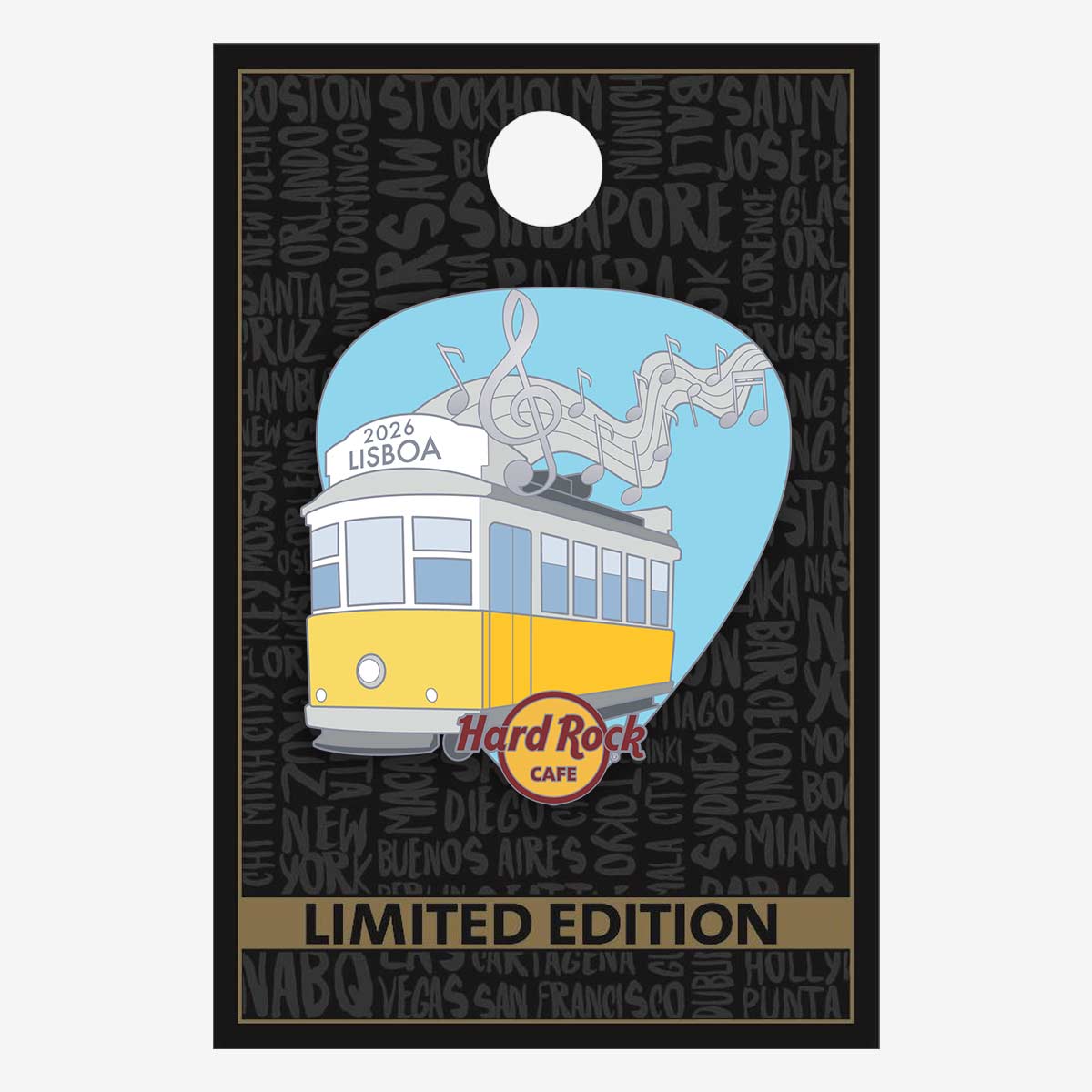 Limited Edition Lisbon Tram Pick 2026 Pin image number 2