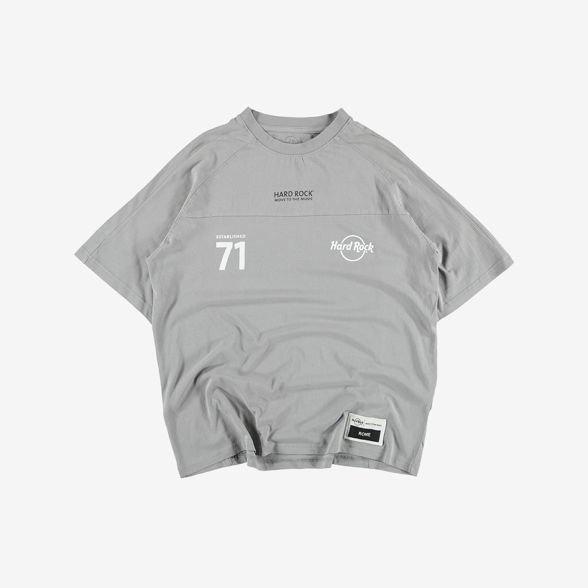 Gradient Logo Panel Tee in Gray image number 2