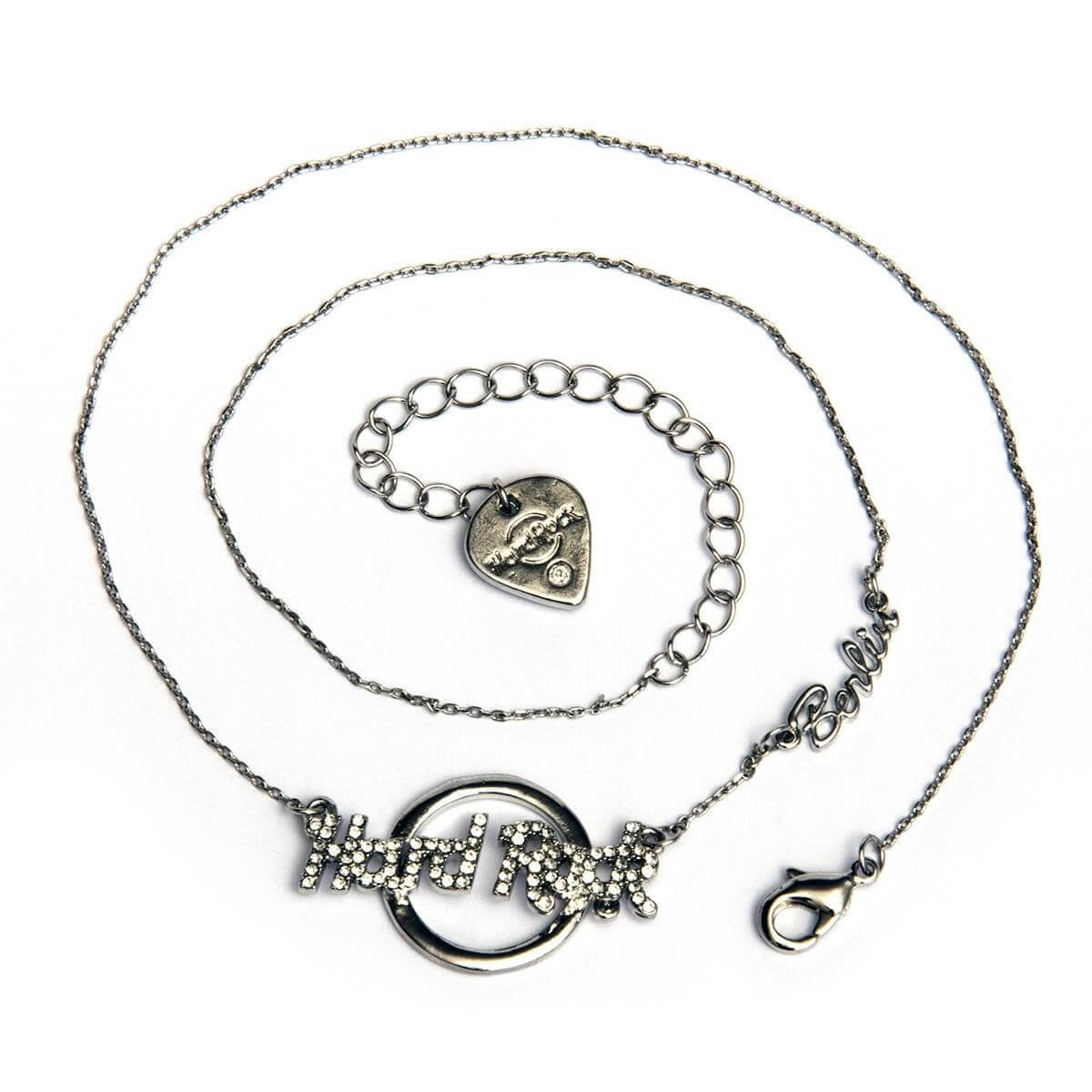 Silver Logo Pendant Necklace image number 2