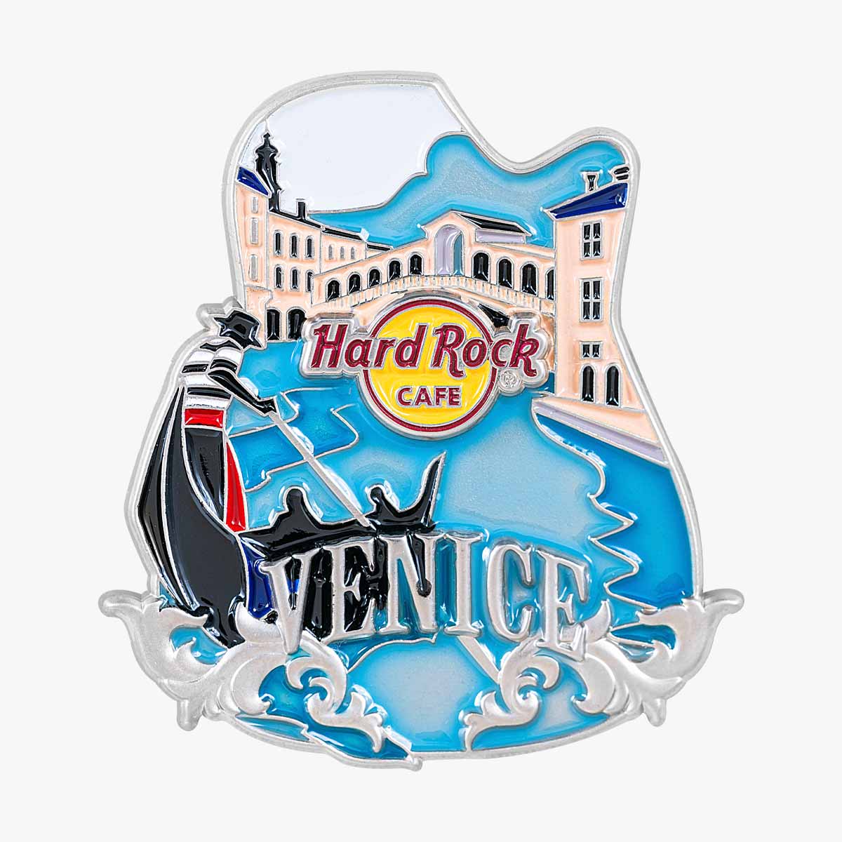 Collectible 3D Core City Guitar Pin image number 1