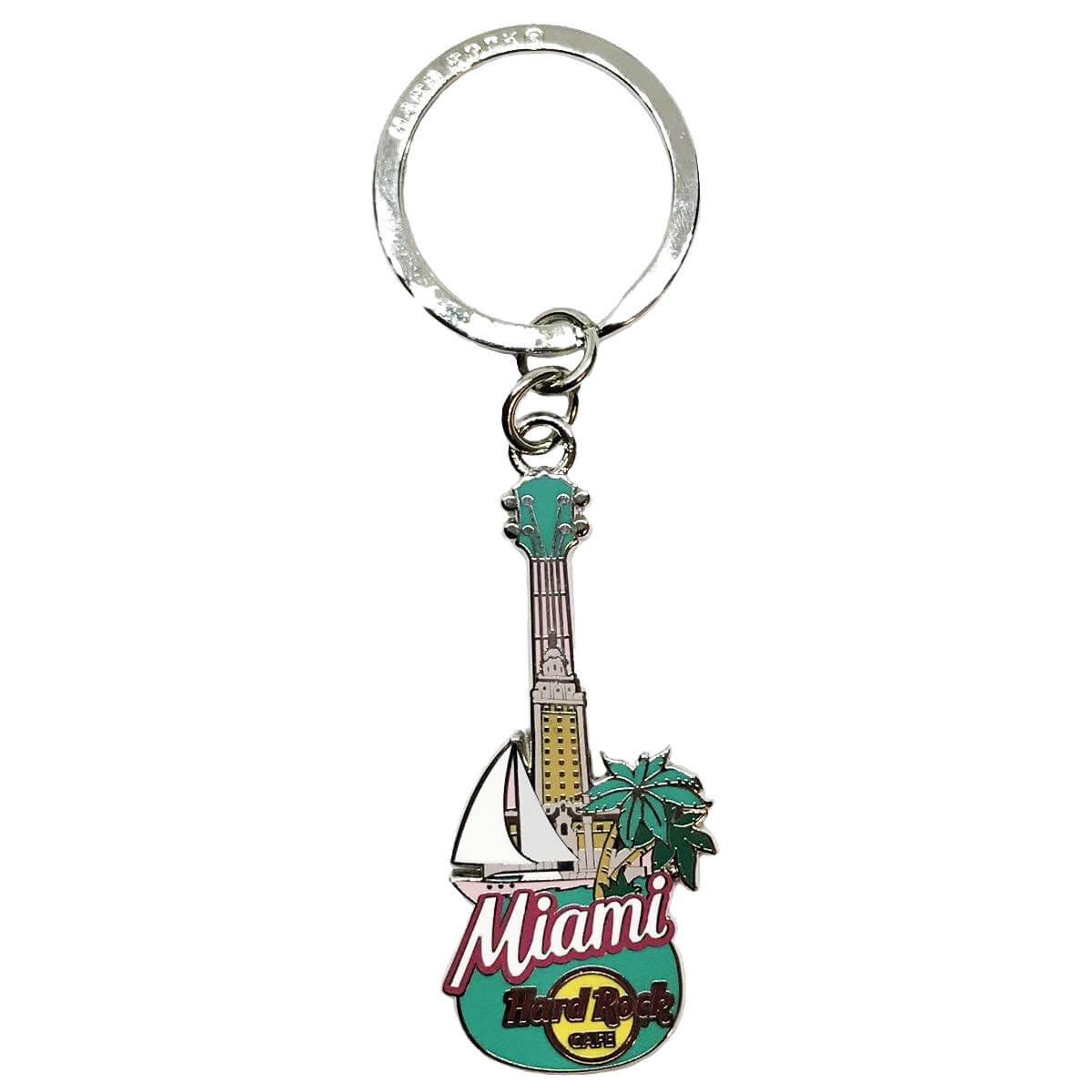 City Icon Guitar Keychain image number 1