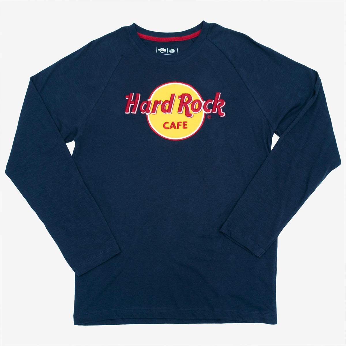 Hard Rock Elevated Classic Navy Longsleeve Pullover Raglan Tee image number 1