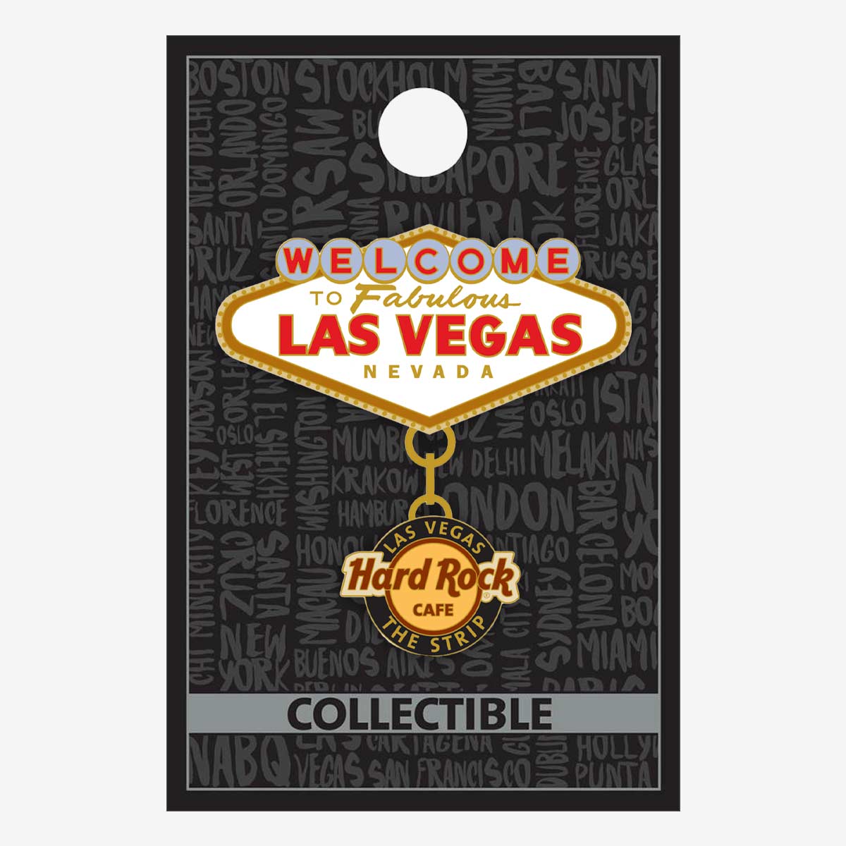 Welcome to Las Vegas Pin with Dangle image number 2