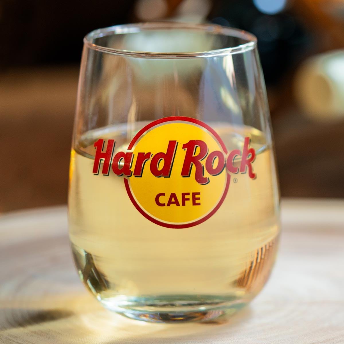 Hard Rock Cafe Logo Stemless Wine Glass image number 1