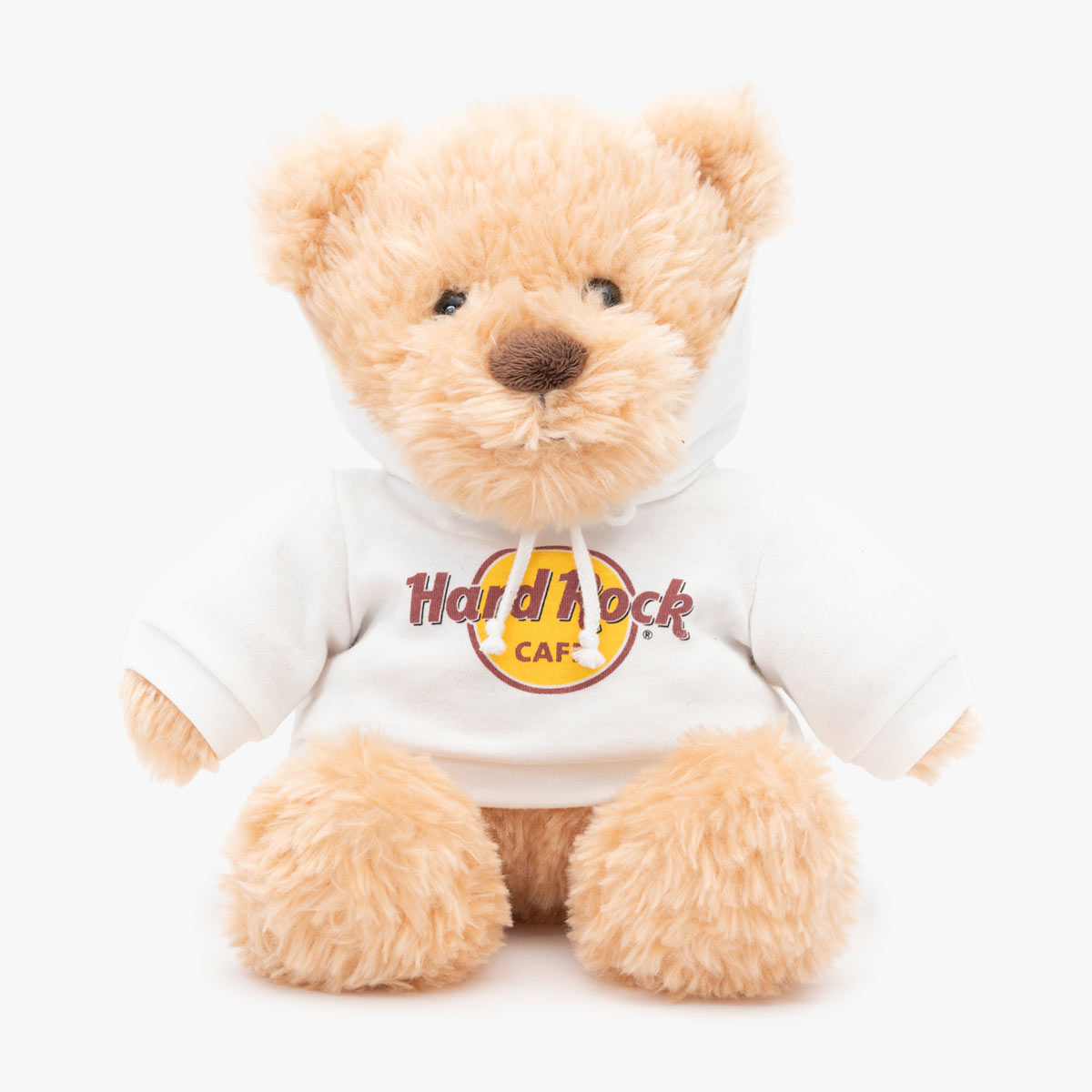 Hard Rock Plush Golden Bear with White Classic Hoodie image number 1