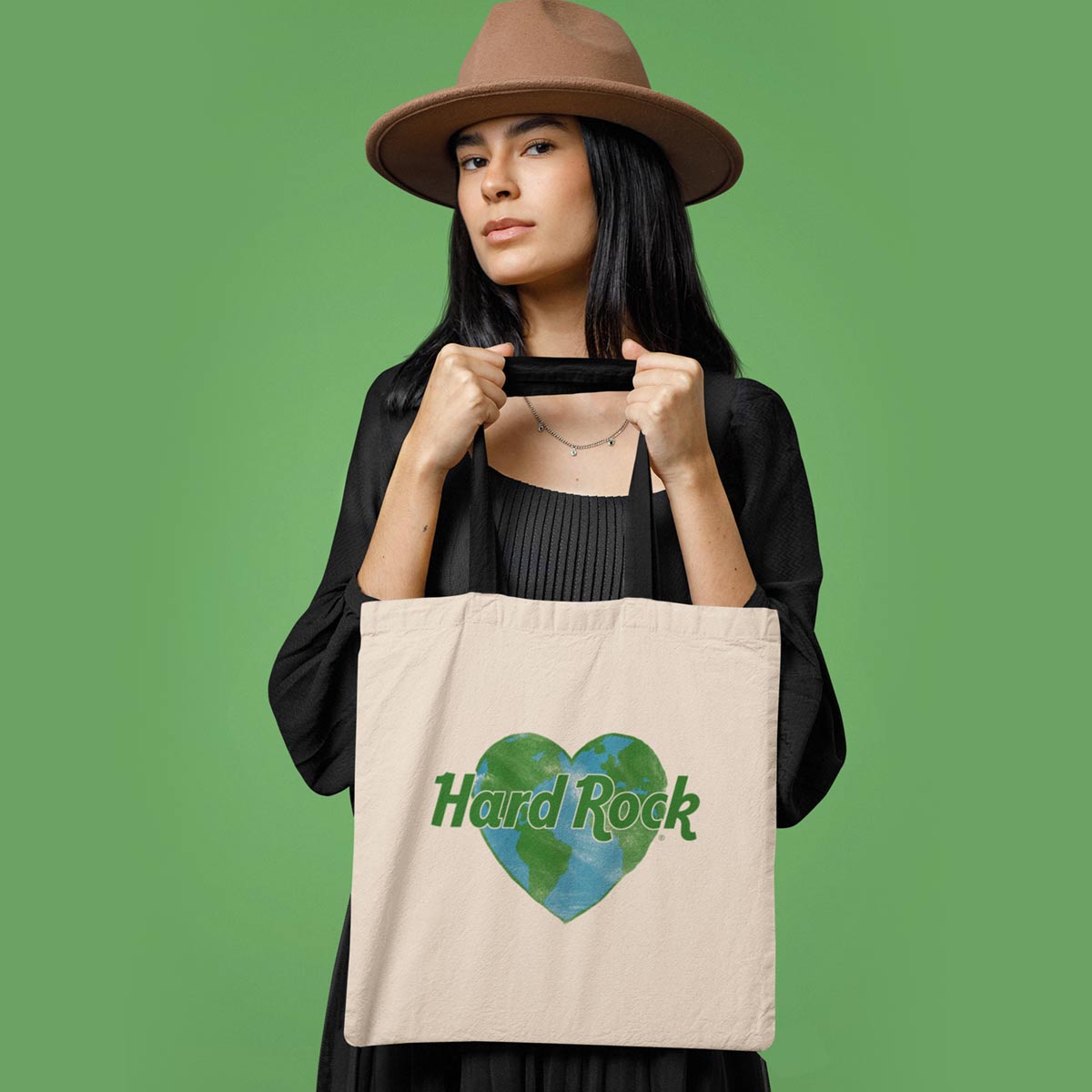 Hard Rock Save the Planet Heart Tote in Organic Cotton image number 1