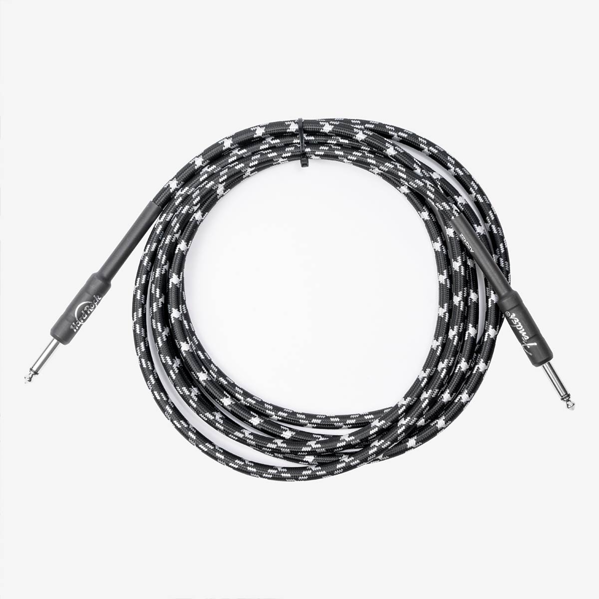Fender x Hard Rock Instrument Cable 10 Inch in Black Tweed and Camo image number 6