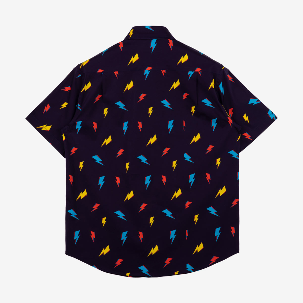 David Bowie All-Over Bolt Short Sleeve Shirt in Navy image number 5