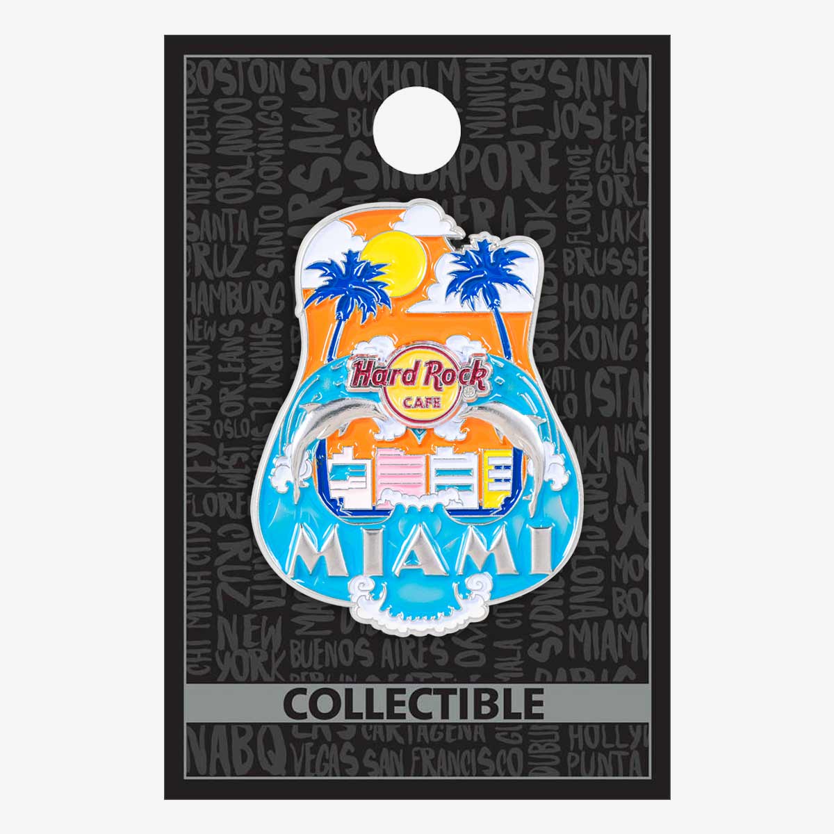 Collectible 3D Core City Guitar Pin image number 2