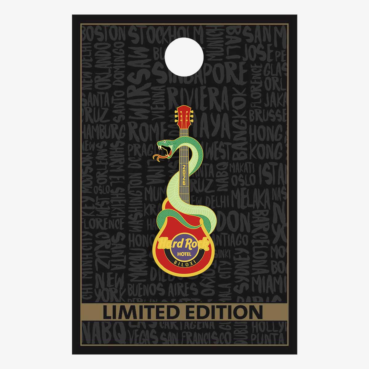 Limited Edition Biloxi 2026 Snake Eyes Pin image number 2