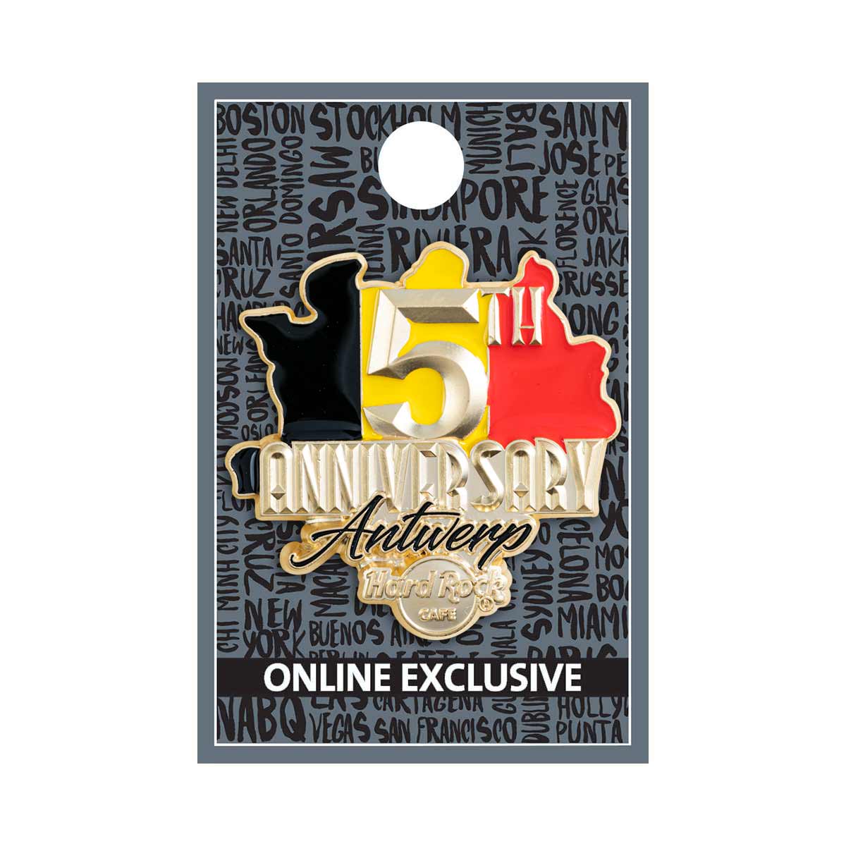 Antwerp 5th Anniversary 3D Pin image number 2