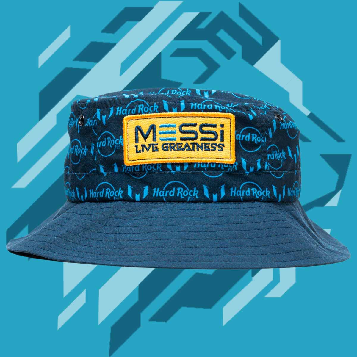 Messi Bucket Hat in Blue Print image number 1