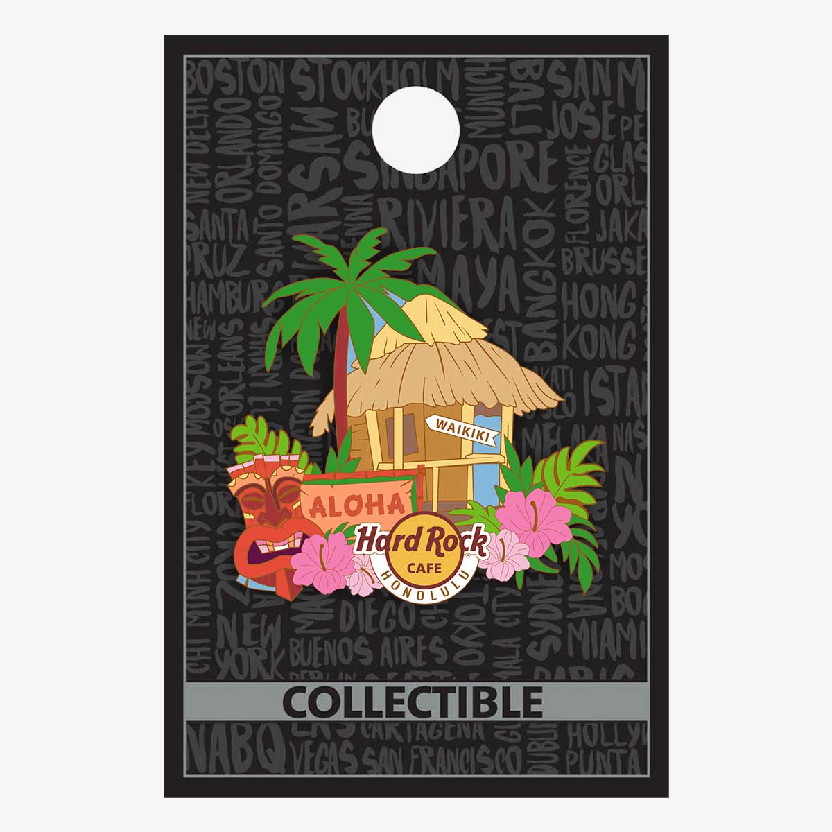 Collectible Honolulu Tiki Hut Pin image number 2