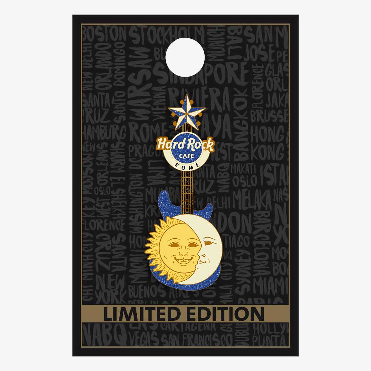Limited Edition Celestial Sun Guitar Pin image number 2