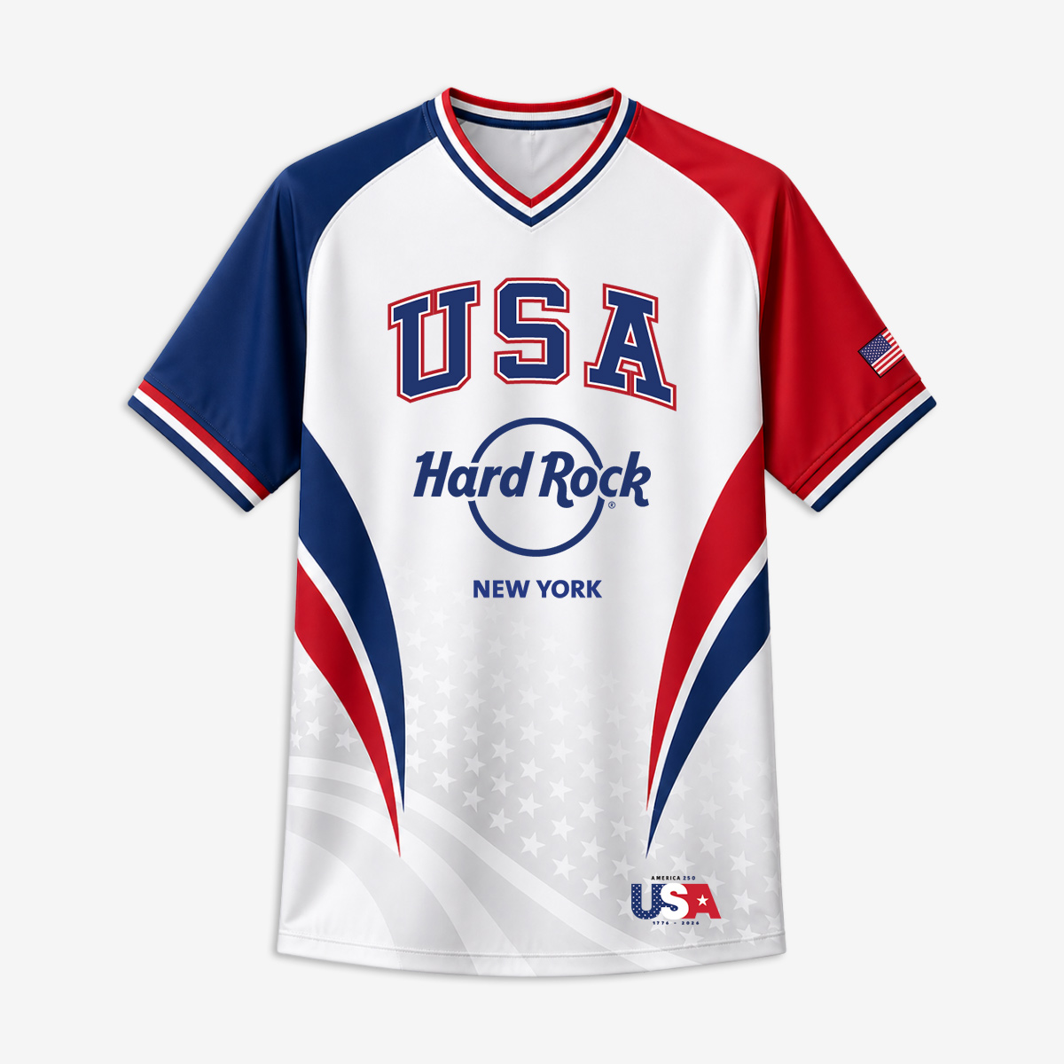 USA Soccer V-Neck Tee in White image number 2
