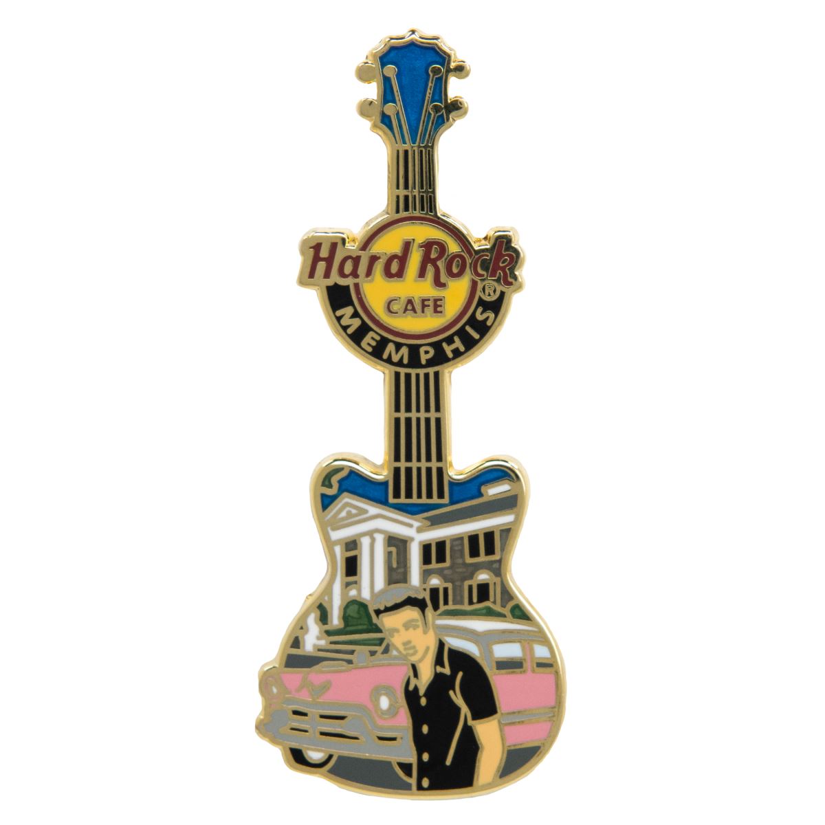 Memphis Graceland Guitar Pin image number 1
