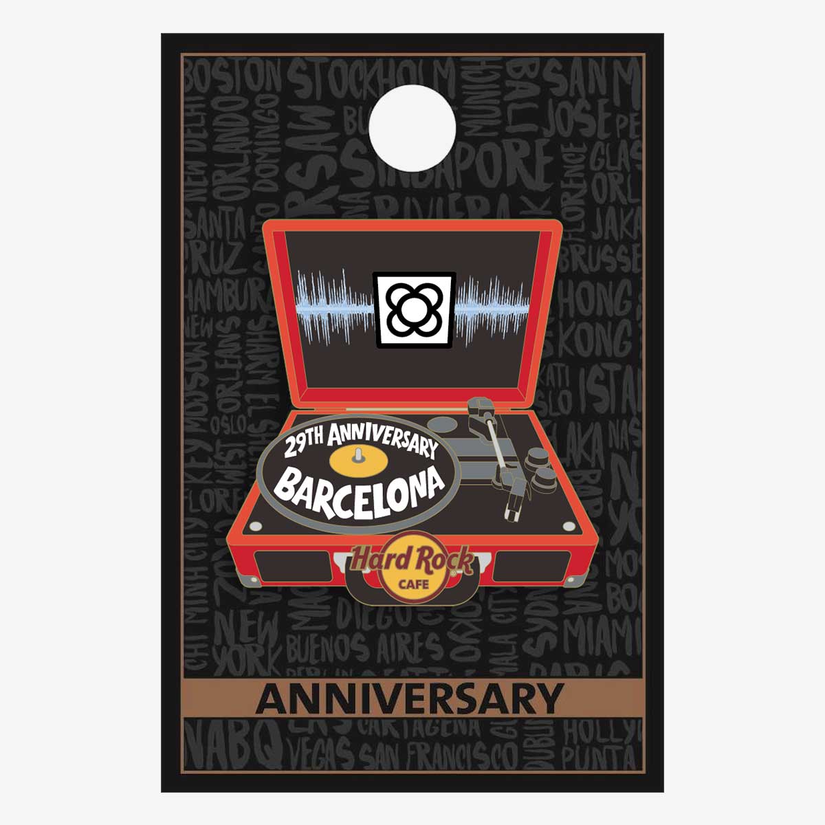 Barcelona 29th Anniversary Pin image number 2
