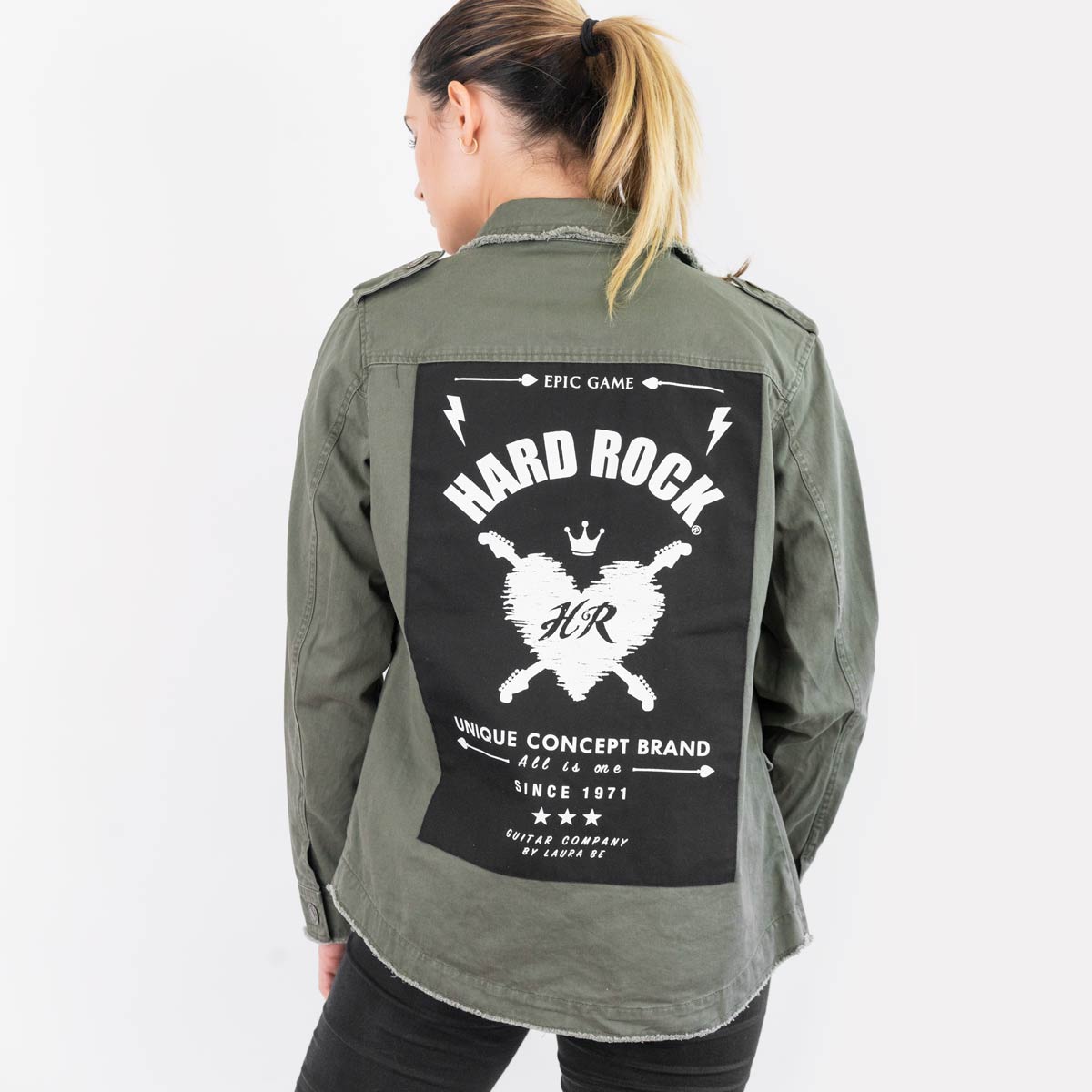Women's Laura Be Army Jacket image number 1
