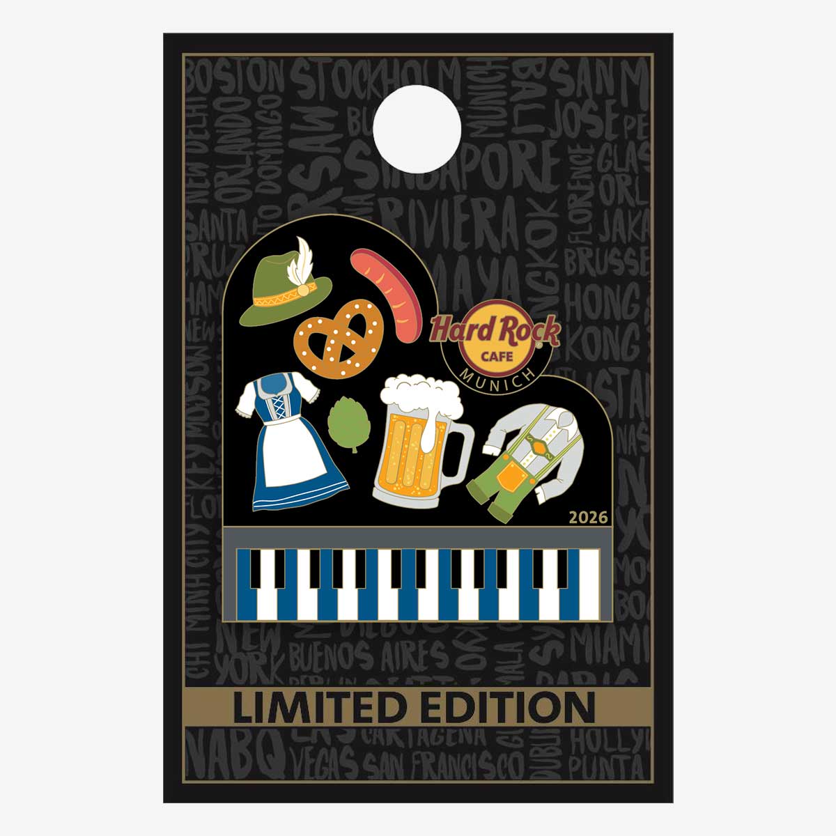 Limited Edition Munich Piano Beerfest Pin image number 2