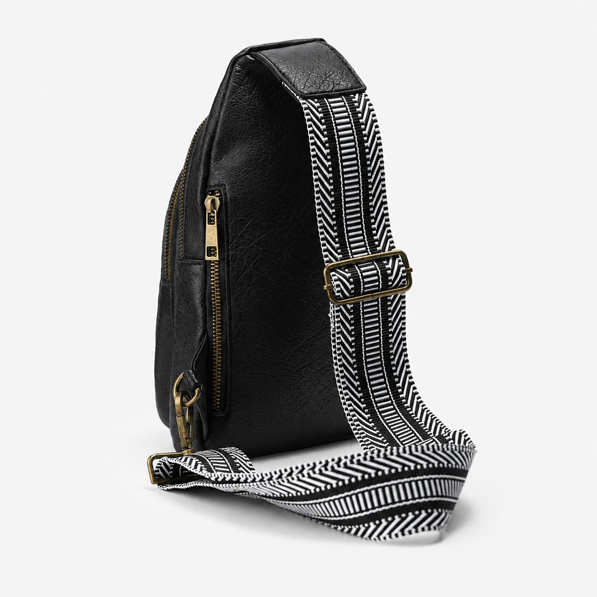 Guitar Strap Cross Body Bag in Black image number 2