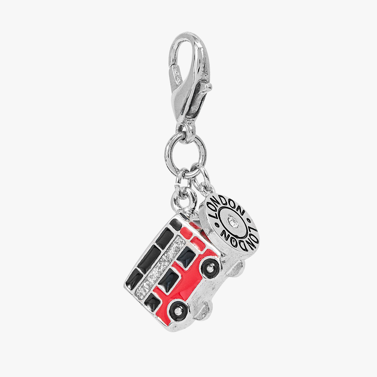 Collectible City Icon Silver Bracelet Charm image number 1