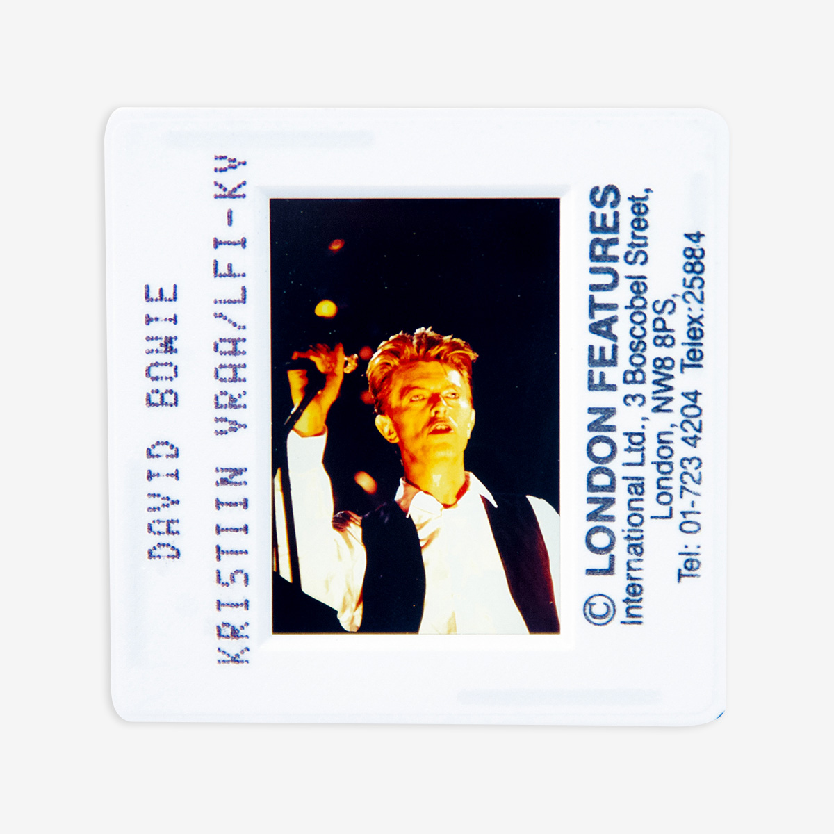 David Bowie Boxed Original 35MM Photograph in Acrylic Case image number 1