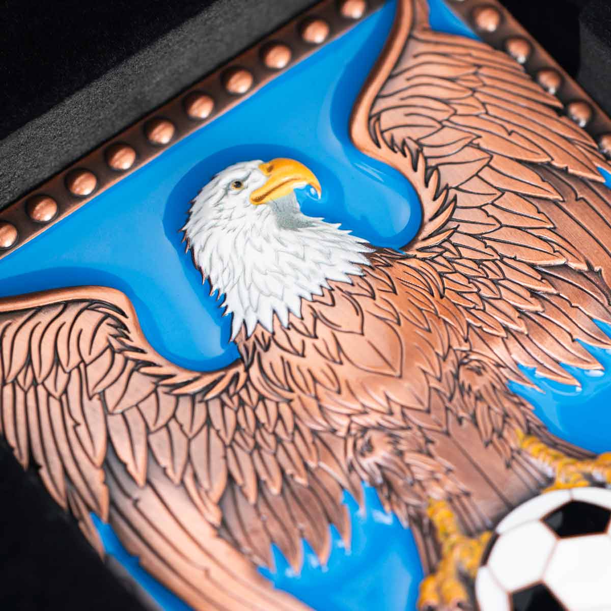 Online Exclusive Jumbo Pin Copper Eagle Soccer image number 5