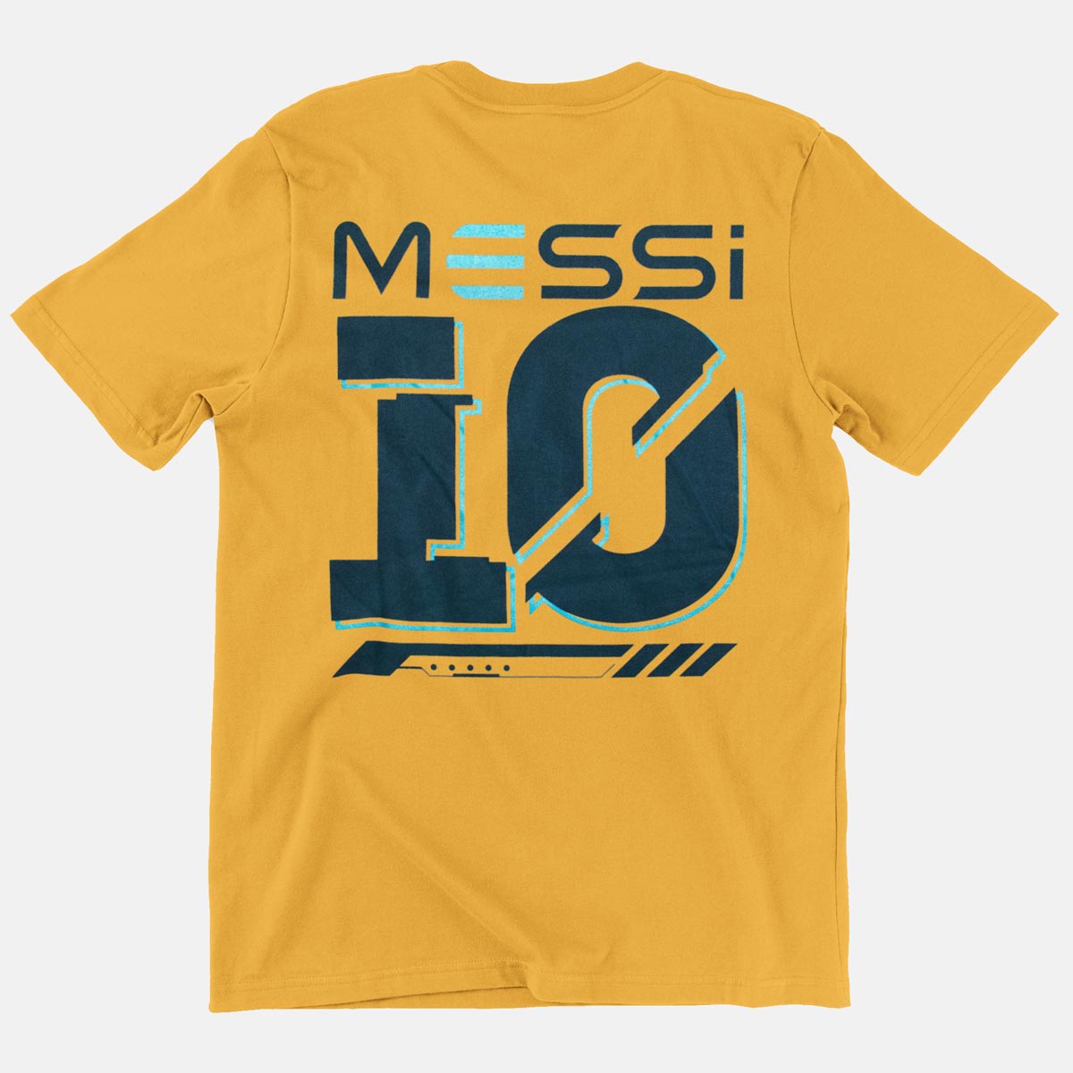 Messi Adult Fit Mustard Yellow Tee image number 3