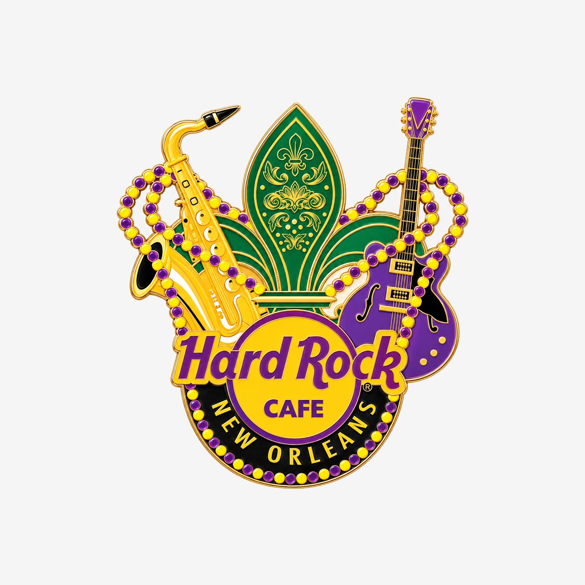 Collectible New Orleans Fleur and Icons Pin image number 1