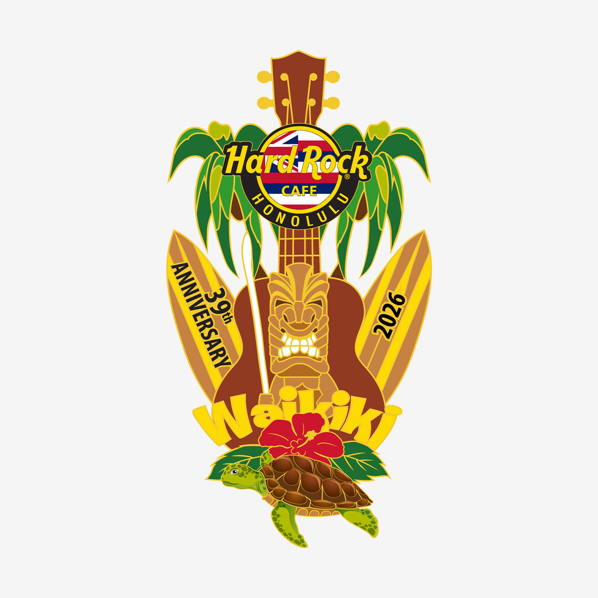Limited Edition Honolulu 39th Anniversary with Pin image number 1