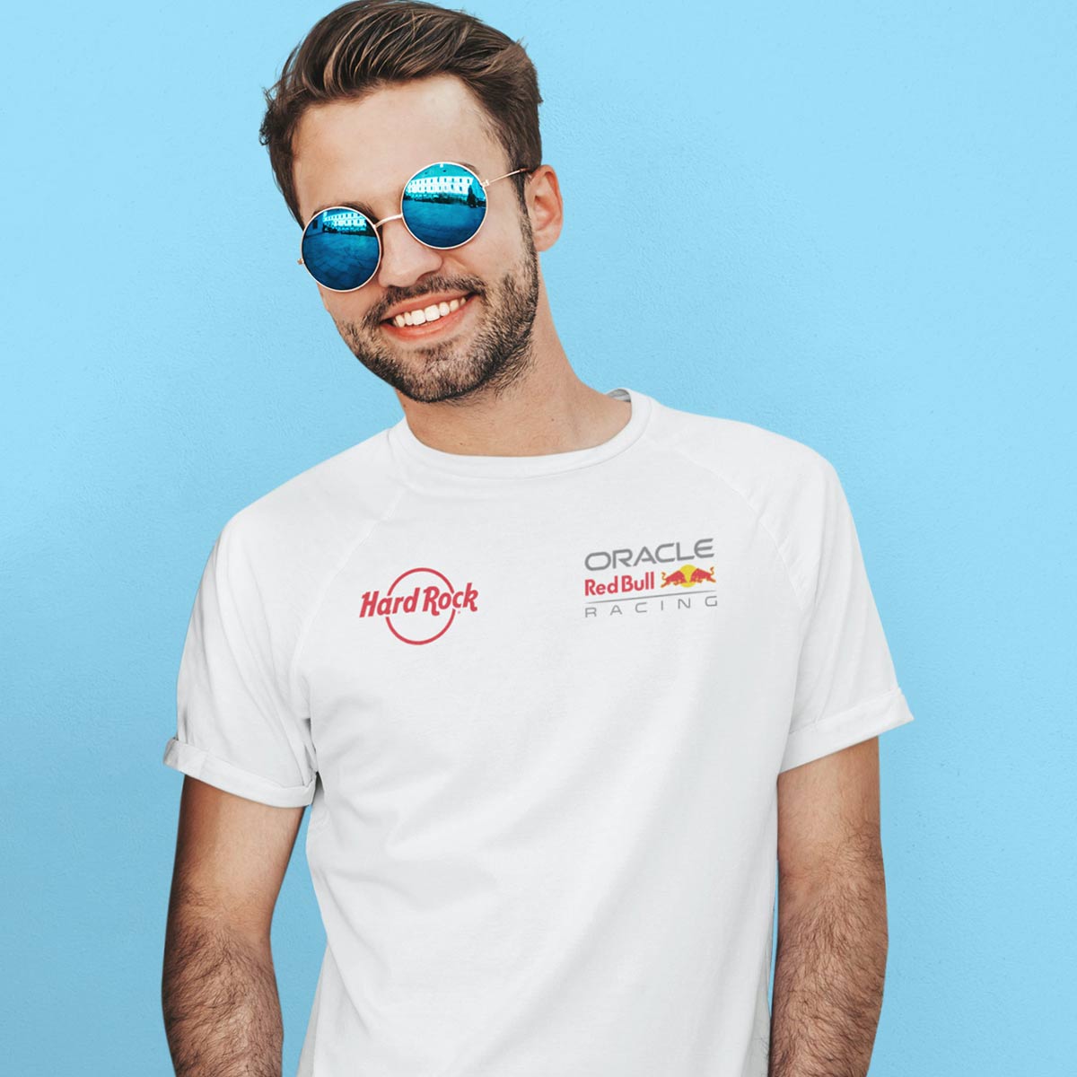 Red Bull F1 Racing Adult Fit Tee in White image number 1