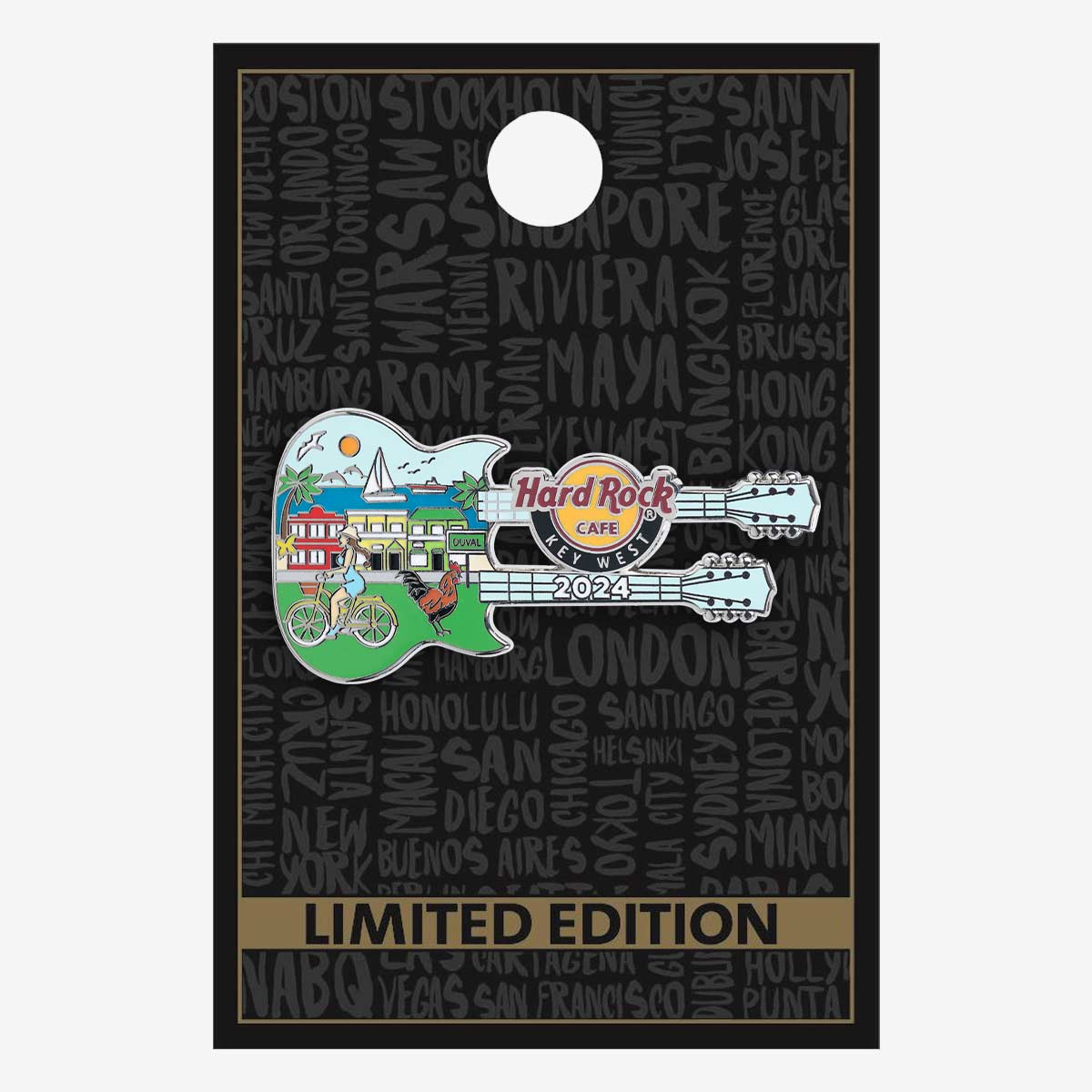 Limited Edition Island 2024 Guitar Pin image number 2