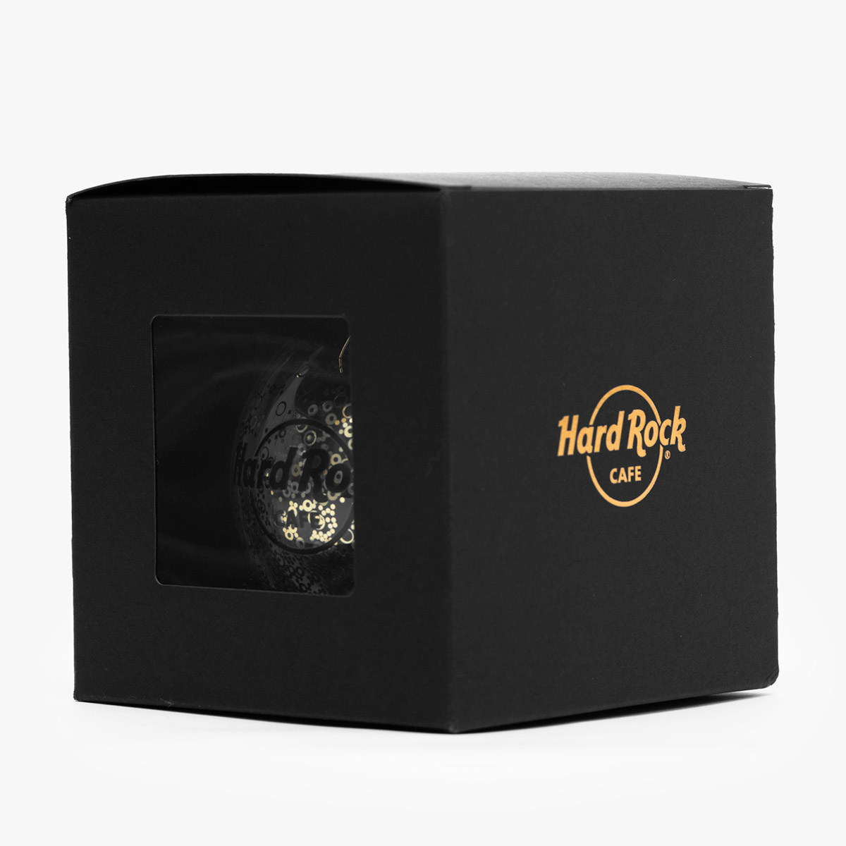Hard Rock Glitter Glass Ornament in Gold image number 2