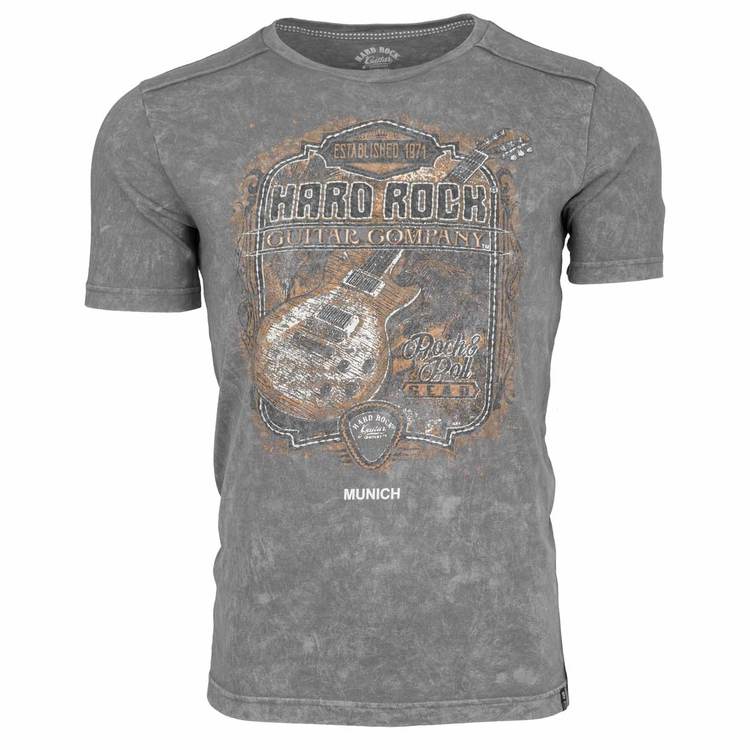 Men's Washed Guitar Graphic Tee image number 1