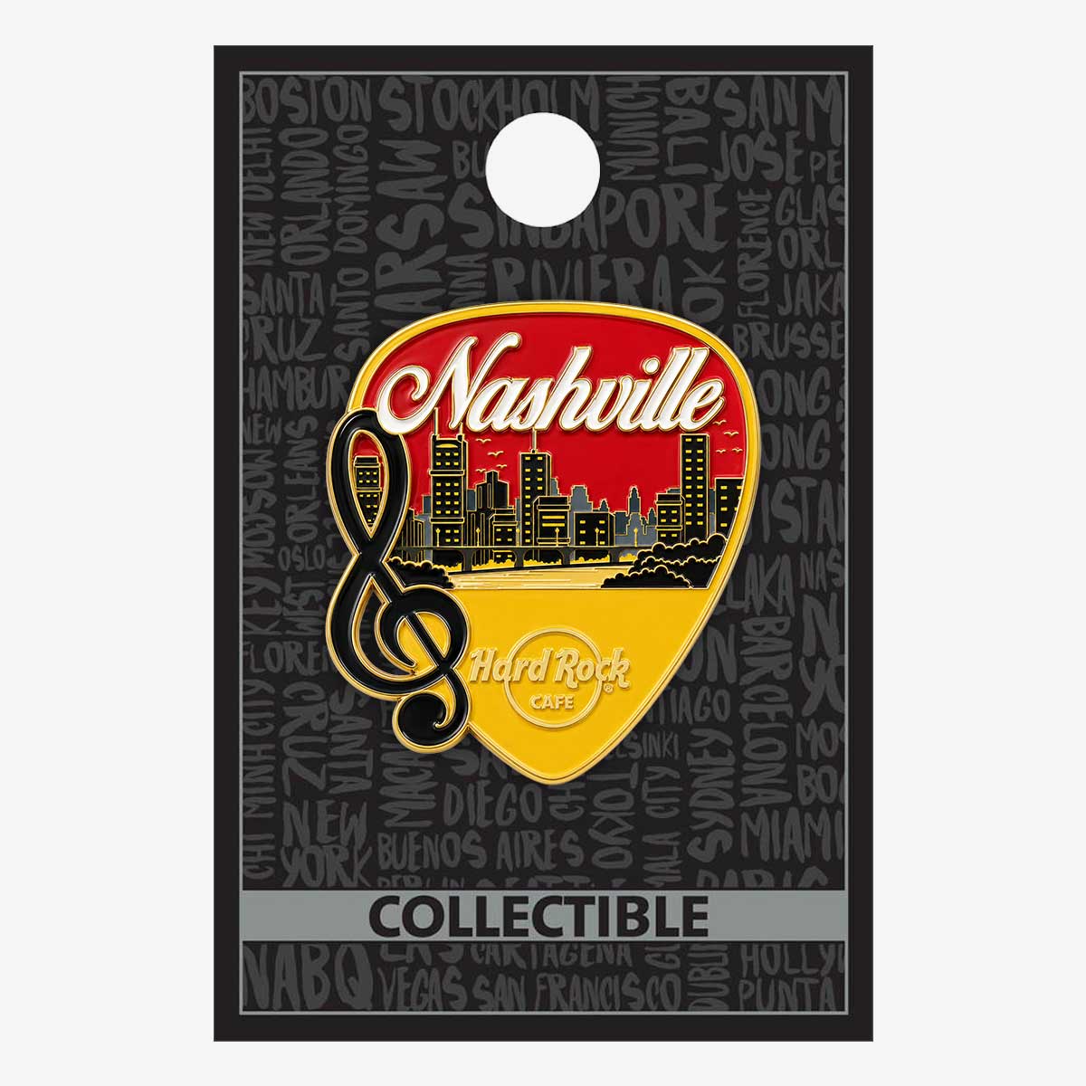Collectible Nashville Skyline Music Pick Pin image number 2