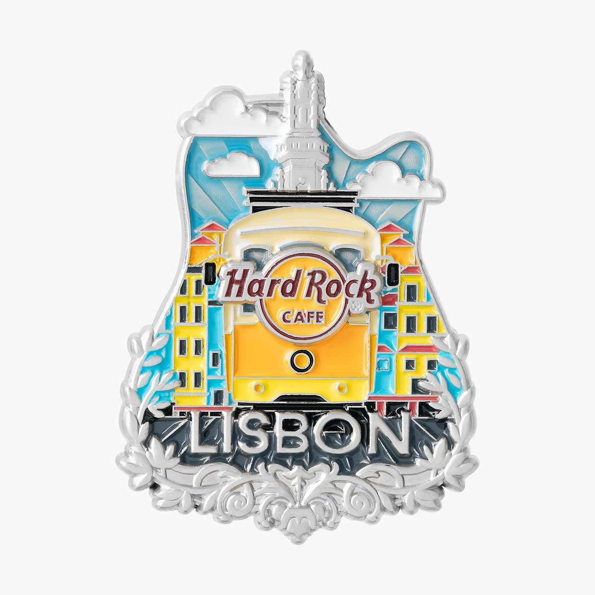 Collectible 3D Core City Guitar Pin image number 1
